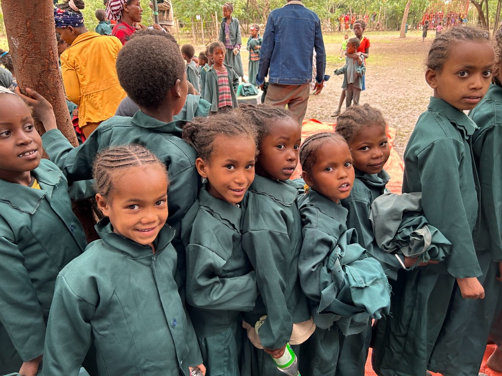 ACTS sponsored children in school uniforms