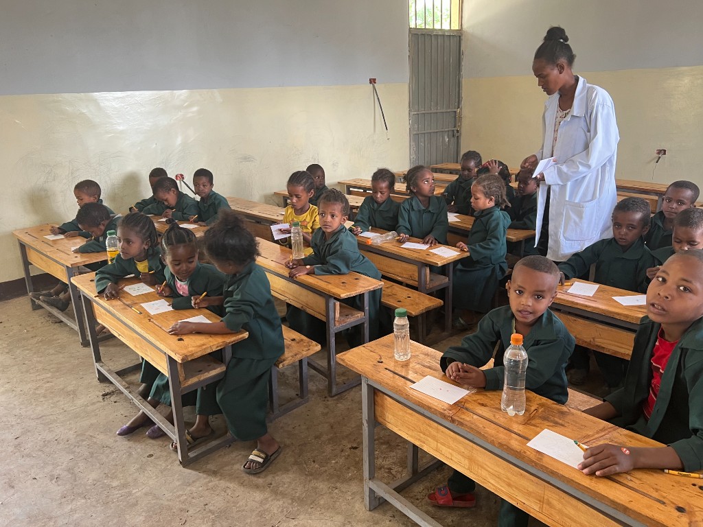 Children in an ACTS-supported classroom in Ethiopia